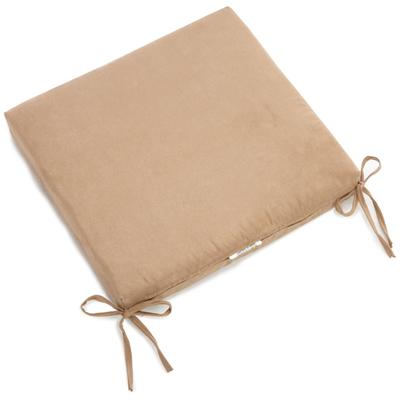 20-inch by 19-inch Microsuede Chair Cushion with Ties (Set of 1, 2, or 4)
