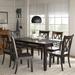 Elena Wood 7-Piece Dining Set with Two Drawers and Cross Back Chairs by iNSPIRE Q Classic