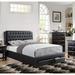 Red Barrel Studio® Ferrisburgh Platform Bed Wood & /Upholstered/Faux leather in Black/Brown | 48 H in | Wayfair 7D59EFDC2C254446A4AF521251B9B1D8