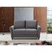 Etta Avenue™ Javier 58.3" Velvet Rolled Arm Loveseat Wood/Velvet in Gray | 33.5 H x 58.3 W x 30.3 D in | Wayfair 4BA2F09B7F554E72B0FA7C8375A203B0