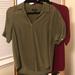 J. Crew Tops | J Crew Short Sleeve Silk Blouse In 2 Colors! | Color: Green/Red | Size: Xs