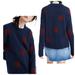 Madewell Sweaters | Madewell Jenna Dot Navy Polka Dot Crewneck Sweater | Color: Blue/Red | Size: S