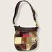 Coach Bags | Coach Brown Leather Suede Patchwork Crossbody Bag | Color: Brown/Gold | Size: Os