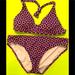 J. Crew Swim | J Crew Halter Bikini Geometric Print L | Color: Red | Size: L