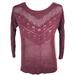 American Eagle Outfitters Sweaters | American Eagle Sweater Sz Small Burgundy Open Knit | Color: Purple/Red | Size: S