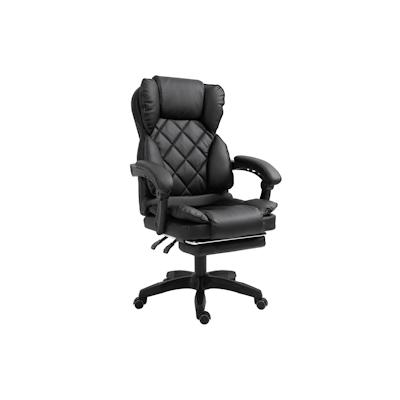 TRISENS Schreibtischstuhl Design Bürostuhl TV Bürosessel Chefsessel Relax & Home Office Schwarz Image