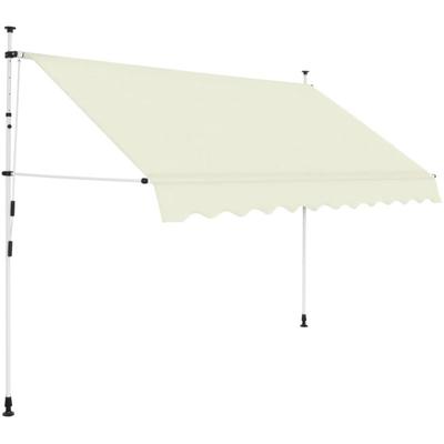 Vidaxl - Einziehbare Markise Handbetrieben 250 cm Cremeweiß