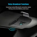 Kit mains libres Bluetooth 5.0 pour voiture haut-parleur lecteur de musique MP3 clip pare-soleil