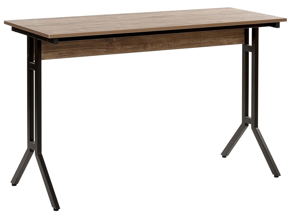Table de bureau marron foncé 120 cm 48 cm