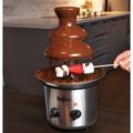 Total Chef 3 Tier Chocolate Fondue Fountain, 1.5 lbs (680 g) Capacity, Stainless Steel in Brown/Gray | 16 H x 9.5 W x 7.5 D in | Wayfair TCCFS-02