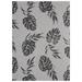 Brown 122 x 94 x 0.4 in Area Rug - Tommy Bahama Palm Coastal Indoor/Outdoor Area Rug, Charcoal Gray Polypropylene | 122 H x 94 W x 0.4 D in | Wayfair