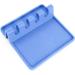 Ebern Designs Heat Resistant Silicone Spoon Rest Plastic in Blue | 5.5 H x 5.5 W x 1.5 D in | Wayfair FAA814E3E5854EA690EC6F5FFC9B466B