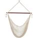 Sunnydaze Cream Hanging Cabo Extra Large Hammock Chair Swing - 47" Spreader Bar - Hammock Chair ONLY