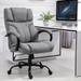 Vinsetto Swivel Ergonomic Big & Tall Office Computer Desk Chair with 5 Univeral Wheels & a Linen Finish