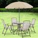 Outsunny 6-piece Patio Dining Furniture Set