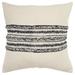 Donny Osmond Navy Panel And Stripe Throw Pillow