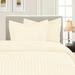 Charlton Home® Plascencia Duvet Cover Set Microfiber in White | Full/Queen | Wayfair Stripe Duvet Full/Queen Beige