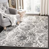 Gray/White 27 x 0.37 in Indoor Area Rug - Lark Manor™ Barefield Oriental Silver Area Rug | 27 W x 0.37 D in | Wayfair