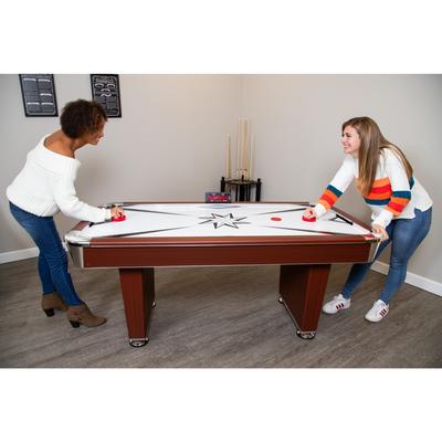 Hathaway Midtown 6-ft Air Hockey Table with LED Scoring - Cherry Finish