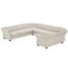 Knightsbridge Tufted Scroll Arm Chesterfield U-shaped Sectional by iNSPIRE Q Artisan