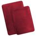 Latitude Run® Steph Ultra Soft Non Slip & Absorbent Memory Foam Bath Rugs Polyester in Red | 1 H x 20 W in | Wayfair LDER3582 42274806