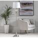 House of Hampton® Dansby 61" Floor Lamp Metal/Crystal in Gray/White | 61 H x 14 W x 14 D in | Wayfair 96A4D65DD42A44BBA0AC1D90B1673513