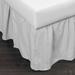 Brighton White Cotton 24-inch Drop 3 Piece Tuck In Bed Skirt