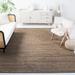 White 96 x 0.35 in Area Rug - Highland Dunes Concord Striped Handwoven Flatweave Beige Area Rug Cotton/Jute & Sisal | 96 W x 0.35 D in | Wayfair
