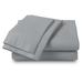 Eider & Ivory™ 100% 300TC Ultra-Soft & Silky Wrinkle-Resistant Sheet Set 100% Cotton/Sateen in Gray | King | Wayfair