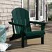 Beachcrest Home™ Shawnna Weather-Resistant Foldable Outdoor Adirondack Chair, Stainless Steel in Green | 34.5 H x 29.5 W x 34.25 D in | Wayfair