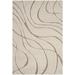 White 27 x 1 in Area Rug - Wade Logan® Ashal Abstract Shag Cream/Beige Area Rug, Synthetic | 27 W x 1 D in | Wayfair