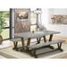 Gracie Oaks Alaney 4 - Person Dining Set Wood in Gray/Brown | Wayfair 4D24A6E5B399407D979A5F81D08EAC25