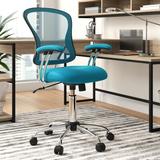 Wrought Studio™ Angelpreet Mesh Task Chair Upholstered/Mesh in Blue | 42 H x 22.5 W x 21.75 D in | Wayfair VKGL1732 25982863