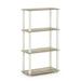 Rebrilliant Johnston 43.7" H x 23.6" W Plastic Etagere Bookcase Wood/Plastic in White | 43.7 H x 23.6 W x 11.6 D in | Wayfair