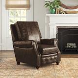 Birch Lane™ Chapman 34" Wide Leather Manual Club Recliner Genuine Leather in Brown | 41.5 H x 34 W x 40.5 D in | Wayfair