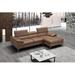 Multi Color Sectional - Wade Logan® Grasmere 105" Wide Genuine Leather Sofa & Chaise Genuine Leather | 36.2 H x 105 W x 66 D in | Wayfair
