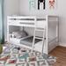 Aileana Twin Over Twin Solid Wood Bunk Bed by Lark Manor™ kids Wood in White | 50 H x 42.5 W x 81.5 D in | Wayfair 3B00B45F6DEF4DFCB4D08F6F775B12CB