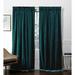 Rosdorf Park Donna Heavyweight Solid Room Darkening Pinch Pleat Curtain Panels Polyester in Green/Blue | 96 H in | Wayfair