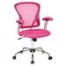 Wrought Studio™ Angelpreet Mesh Task Chair Upholstered/Mesh in Pink | 42 H x 22.5 W x 21.75 D in | Wayfair VKGL1732 25982865