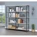 Trent Austin Design® Analiese 4-shelf Open Etagere Bookcase Metal in Gray | 63 H x 60 W x 14.25 D in | Wayfair 7602C6C3DBB24FB093D00C1610662E5C