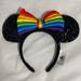 Disney Accessories | Authentic Pride Disney Ears | Color: Black/Purple | Size: Os