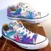 Converse Shoes | Converse Tropical Floral Sneakers Women’s 10 | Color: Blue/Purple | Size: 10