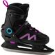 TECNOPRO Kinder Eishockeyschuhe Flash Adj. Jr. Girl 2.0, Größe 29 in Schwarz/Lila/Türkis