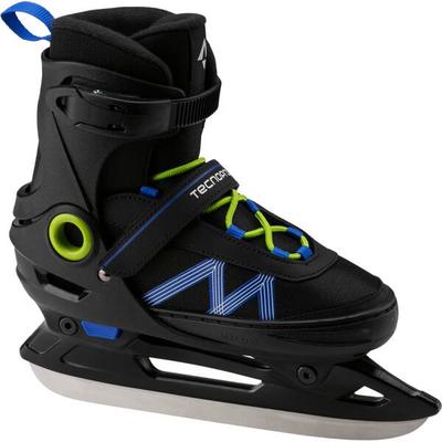 TECNOPRO Kinder Eishockeyschuhe Flash Adj. Jr. Boy 2.0, Größe 29 in Schwarz/Blau/Grün