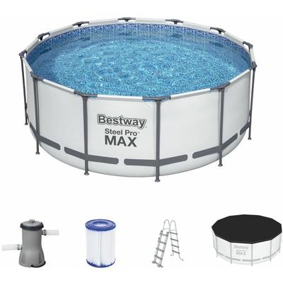 Frame Pool BESTWAY Steel Pro MAX Komplettset Rund Ø 366x122 cm