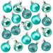 48 Pack Mini Shatterproof Glitter Christmas Tree Ball Ornaments Decoration Decor