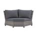 Signature Design by Ashley Salem Beach Gray Corner Chair - 70" W x 41" D x 34" H