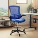 Mid-Back Ergonomic Drafting Chair with Adjustable Foot Ring and Flip-Up Arms