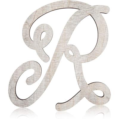 Rustic Wood Monogram Letter R (13 in.)