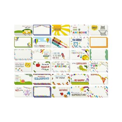 60-Pack Lunch Box Notes Fun Colorful Inspirational Cards for Kids School Love